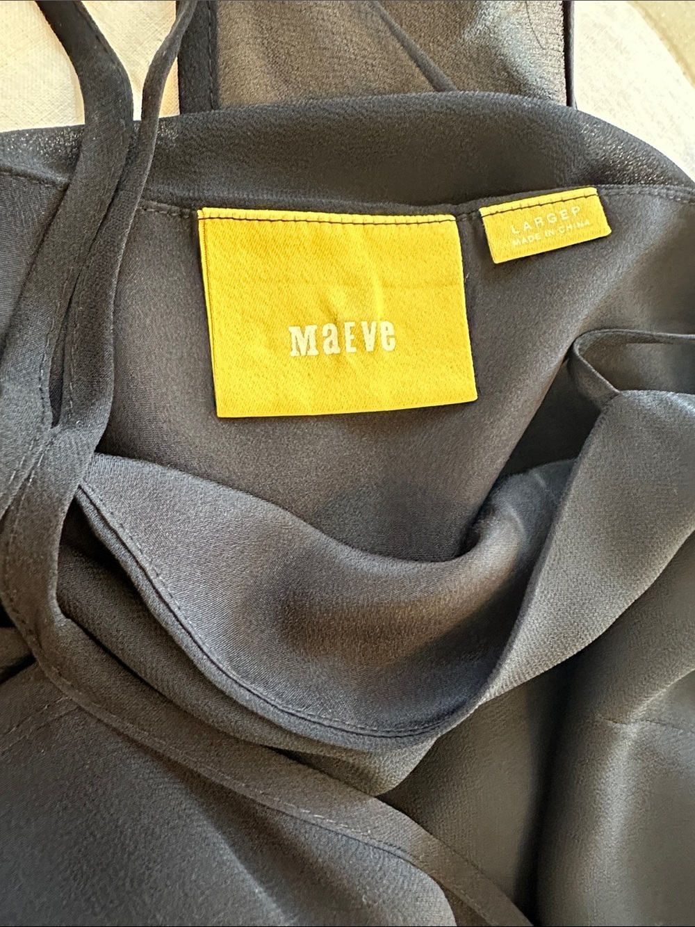NWOT Maeve Black 100% Silk Dress size S - Picture 9 of 9